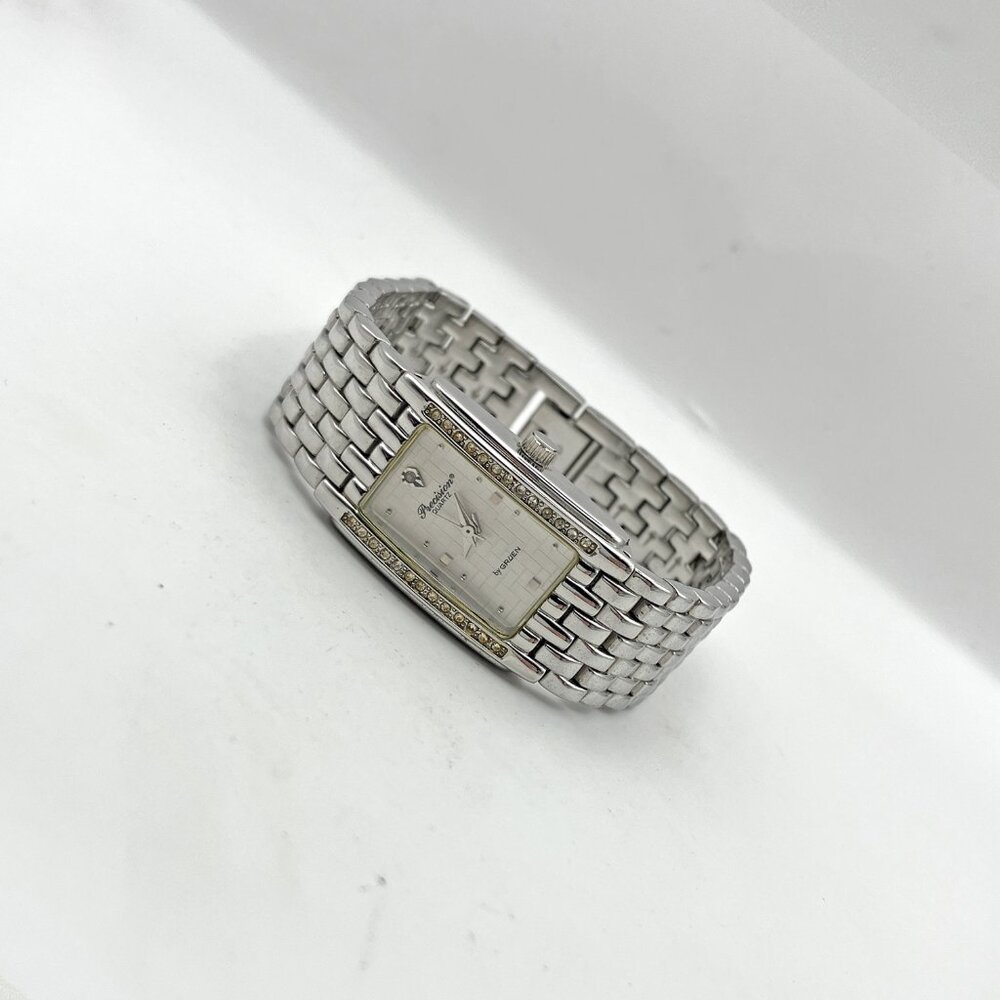 Precision Quartz by Gruen Rectangle Watch GP3040 18x24mm